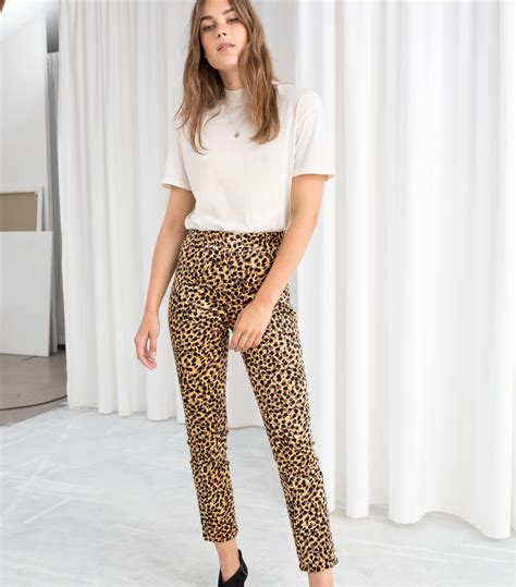 leopard print pants h&m